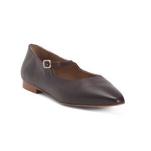 FLATTERED Burgundy Made In Spain Leather Camila Flats